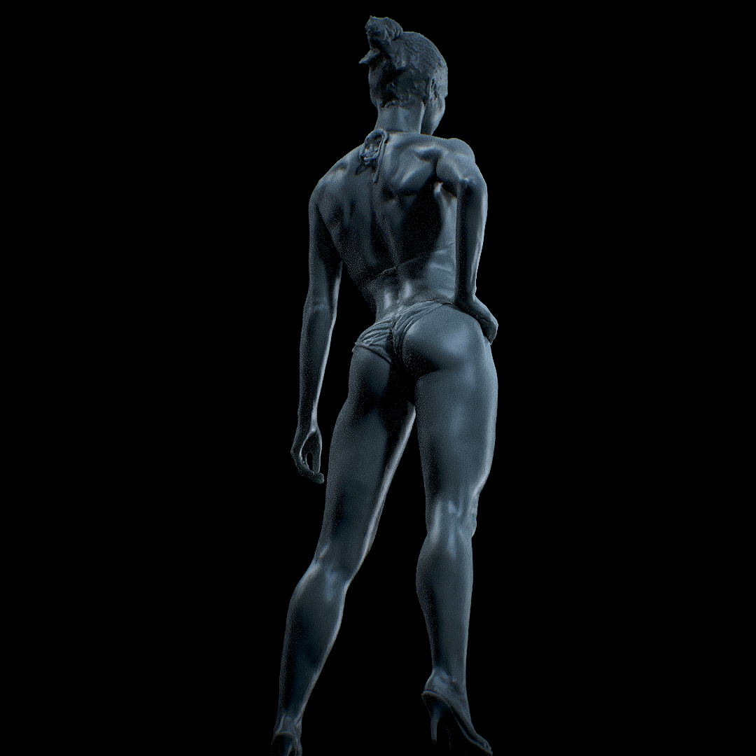 Frau weiblich Körper Anatomie 3D print model - Mito3D