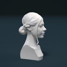woman hair stile various girl beauty beautiful young people human style fashion 3d print model - Mito3D
