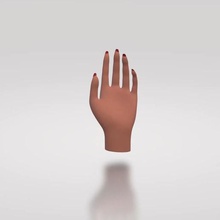 mulher mão longo unhas 3d print model - Mito3D