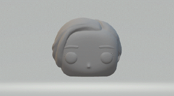 femme tête 033 funko pop 3d print model - Mito3D