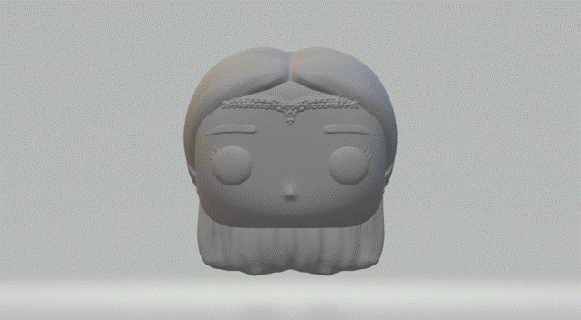 mujer cabeza 036 funko popular 3d print model - Mito3D