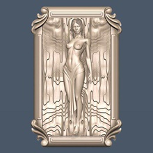 femme nue cnc l'art 3d print model - Mito3D