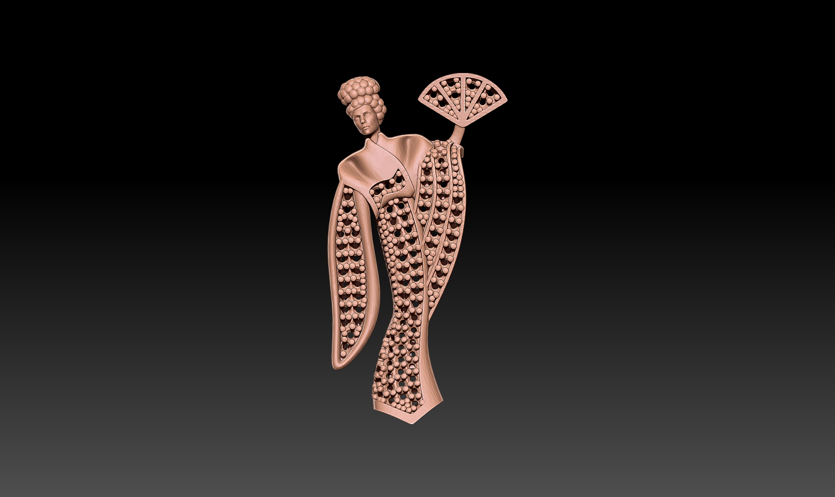 Kadın kolye 3D print model - Mito3D