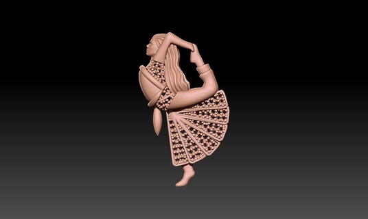 Kadın kolye kolye 3d print model - Mito3D