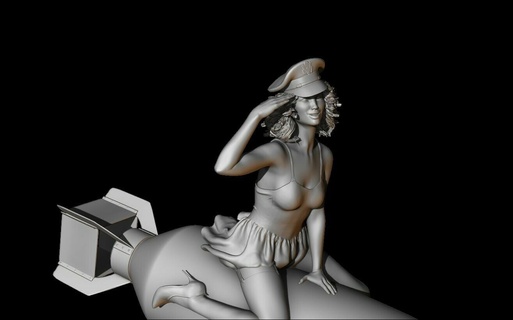 mulher PIN estilo arte 3dmodel livre 3dprint 3dmodeling personagem pôster estatuetas 3d print model - Mito3D