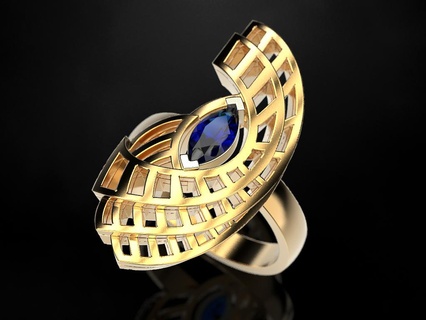 femme bague 18 bijoux impression 3dprinted imprimable anneaux conception bijou d'or mode or prototypage argent 3d print model - Mito3D