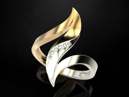 femme bague 19 bijoux impression 3dprinted imprimable anneaux conception bijou d'or mode or prototypage argent 3d print model - Mito3D