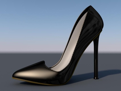 woman shoe - pigalle v42 update higher heels high pumps shoes costume 3d print model - Mito3D
