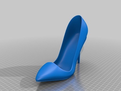 woman shoe v2 - pigalle dcollet pumps shoes accessories 3d print model - Mito3D