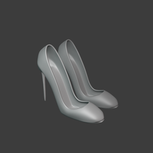 donna scarpe moda scarpa tacco tacchi cartone animato giocattolo giocattoli arte 3d print model - Mito3D