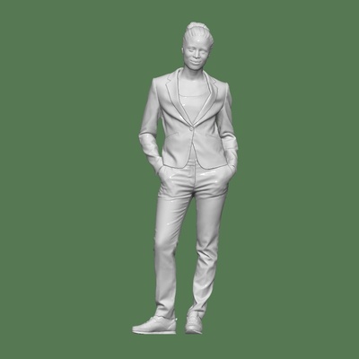 woman stand people character diorama diecast 1 64 body 32 mockup miniature human miniatures figurines 3d print model - Mito3D