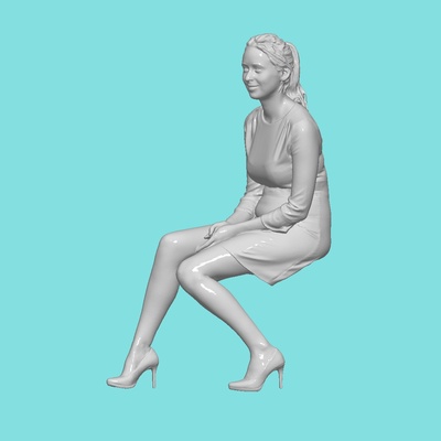 mulher ficar pé personagem diorama arte diecast 1 64 corpo 32 brincar miniatura humano miniaturas estatuetas 3d print model - Mito3D