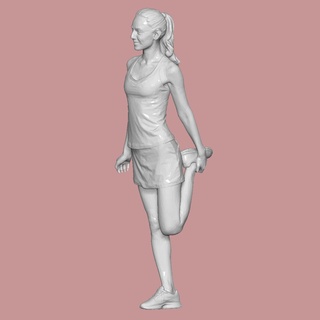 mulher alongamento diorama homem corrida diecast 1 64 corpo 32 24 brincar miniatura humano miniaturas estatuetas 3d print model - Mito3D
