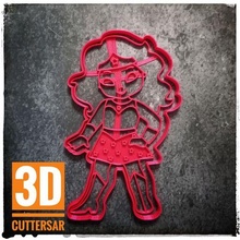 woman teenager - cookie cutter tool stl fondant cold porcelain 3d print model - Mito3D