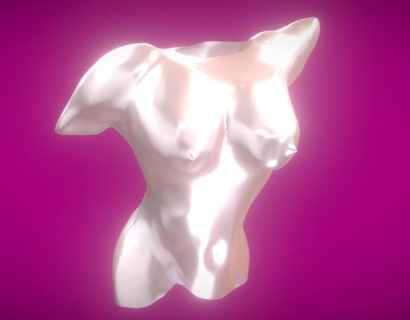 femme torse sculpté référence art sculpture 3d print model - Mito3D