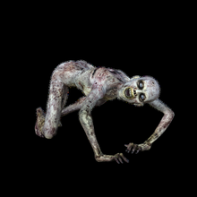 donna zombie 3 morto cammina raccapricciante apocalisse mostro orrore trucco cosplay spaventoso stazione gioco xbox 3d print model - Mito3D
