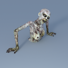 donna zombie 4 morto cammina raccapricciante apocalisse mostro orrore trucco cosplay spaventoso stazione gioco xbox 3d print model - Mito3D