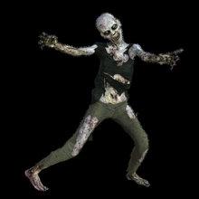donna zombie 5 morto cammina raccapricciante apocalisse mostro orrore trucco cosplay spaventoso stazione gioco xbox 3d print model - Mito3D