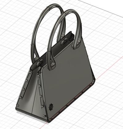 women's handbag fashion womens bag 3d print model - Mito3D