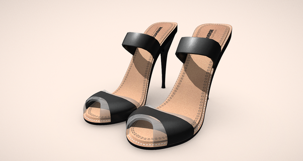 women's high heels sandals 3d print model - Mito3D