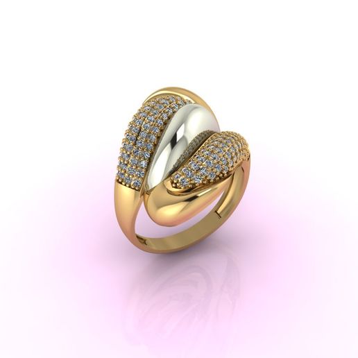 mulheres anel joalheria stl solitário 3dm imprimível fantasia platina chique Casamento noivado jóia jóias prata 3D print model - Mito3D