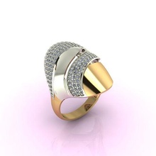 mujer anillo joyería joya stl solitario 3dm imprimible fantasía platino lujoso Boda compromiso plata 3d print model - Mito3D