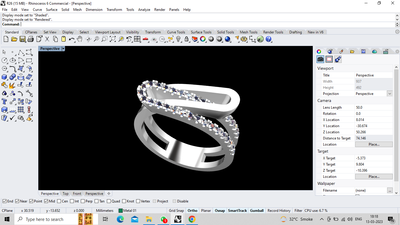 Frauen Ring 3D print model - Mito3D