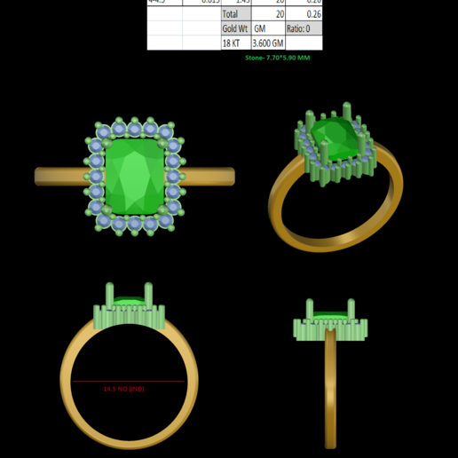 Damen-ring Schmuck Frauen ring 3D print model - Mito3D