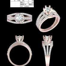 mulheres anel jóias 3d print model - Mito3D