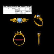 Damen-ring Schmuck Gewicht Licht ring 3d print model - Mito3D
