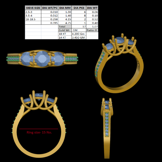 women ring jewelry wedding 3D print model - Mito3D