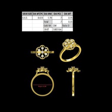 donne anello gioielli 3d print model - Mito3D