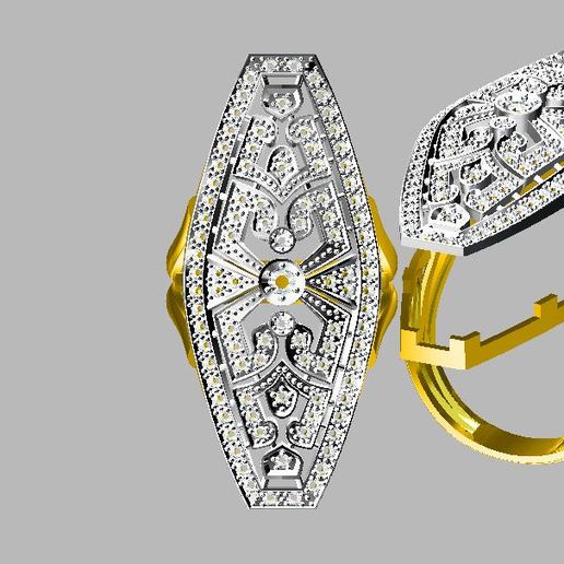 women ring - jcd render 3d print model jewelry stl solitaire 3dm printable fantasy platinum fancy wedding engagement jewel jewellery silver 3D print model - Mito3D