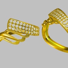 mujer anillo jcd 3d impresión modelo joyería joya anillos solitario libra esterlina imprimible diamante platino brillante Boda compromiso plata delicado ligero 3d print model - Mito3D