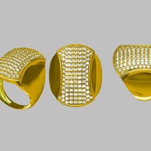 mulheres anel jcd render 3d impressão modelo joalheria argolas solitário esterlina imprimível diamante platina brilhante Casamento noivado jóia jóias prata delicado luz 3d print model - Mito3D