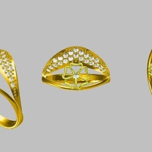KADIN yüzük jcd vermek 3d Yazdır model takı yüzükler Solitaire sterlin yazdırılabilir elmas platin parlak düğün nişan mücevher gümüş narin ışık 3d print model - Mito3D