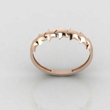 mujer anillo 3dm stl 3d impresión modelo anillos solitario libra esterlina imprimible diamante platino brillante Boda compromiso joya joyería plata delicado ligero oro blanco 3d print model - Mito3D