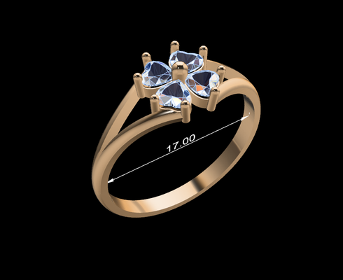 kadin yüzük 52 takı mücevher elmaslar elmas altın gümüş kadın yüzükler çift düğün taşlar tasarım platin yazdırılabilir 3d print model - Mito3D