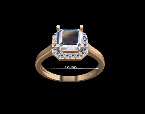 femmes bague 54 bijoux diamants diamant or argent femme anneaux bijou couplage mariage gemmes conception platine imprimable 3d print model - Mito3D