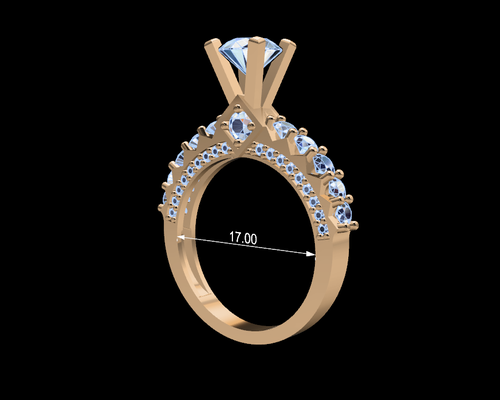 women ring 57 jewelry jewelery diamonds diamond gold silver woman jewelry rings jewellery jewel couplering wedding gems design platinum printable 3d print model - Mito3D