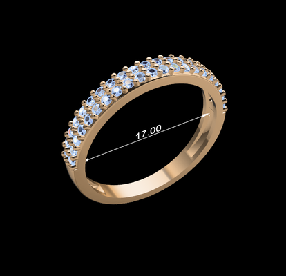 femmes bague 61 bijoux diamants diamant or argent femme anneaux bijou couplage mariage gemmes conception platine imprimable 3d print model - Mito3D
