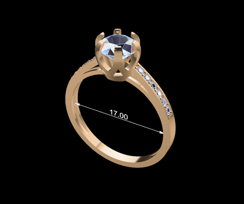 mujer anillo 62 joyería joya diamantes diamante oro plata anillos acoplamiento boda gemas diseño platino imprimible 3d print model - Mito3D