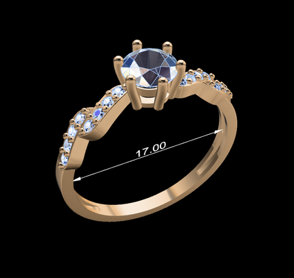 donne squillare 63 gioielleria diamanti diamante oro argento donna anelli gioiello accoppiamento nozze gemme design platino stampabile 3d print model - Mito3D
