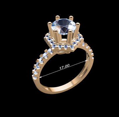kadin yüzük 65 takı mücevher elmaslar elmas altın gümüş kadın yüzükler çift düğün taşlar tasarım platin yazdırılabilir 3d print model - Mito3D