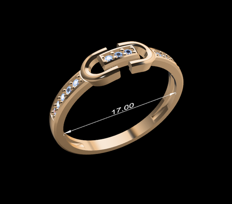 mujer anillo 67 joyería joya diamantes diamante oro plata anillos acoplamiento boda gemas diseño platino imprimible 3d print model - Mito3D