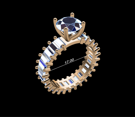 mujer anillo 73 joyería joya diamantes diamante oro plata anillos acoplamiento boda gemas diseño platino imprimible 3d print model - Mito3D