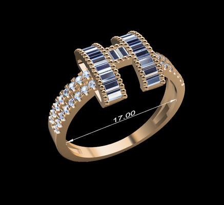 femmes bague 77 bijoux diamant gemme bijou anneaux or argent engagement mariage mode blanc brillant engagem solitaire 3d print model - Mito3D