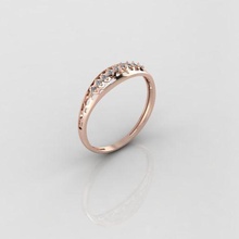 mujer anillo w' Roca 3dm stl 3d impresión modelo joyería joya anillos solitario libra esterlina imprimible diamante platino brillante Boda compromiso plata 3d print model - Mito3D