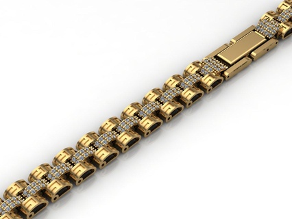 donna braccialetti signori Uomini 3dm 3d Stampa modello argento gioielleria braccialetto donne 3d print model - Mito3D