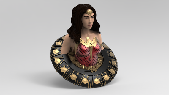 wonder woman dc comics heros 3d print model - Mito3D